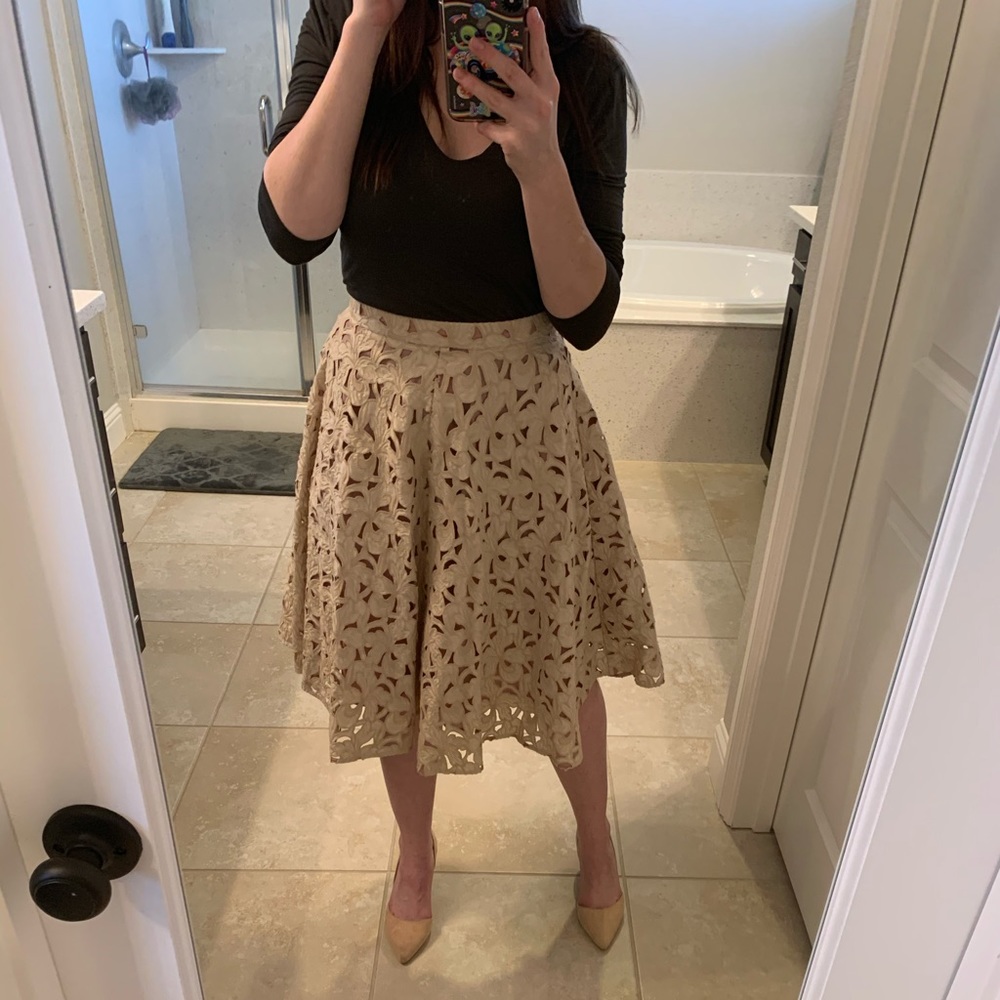 Ann Taylor Full Midi Skirt